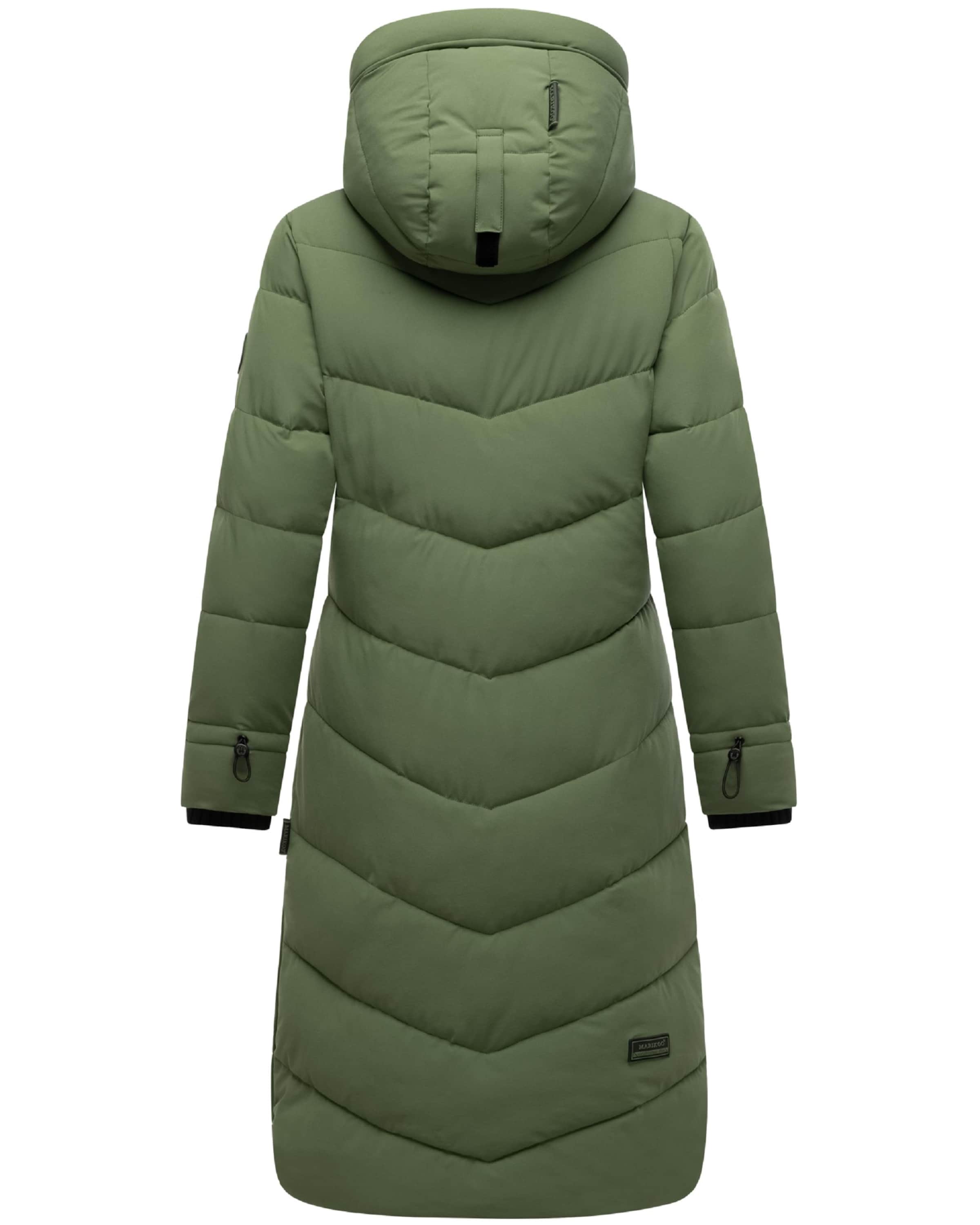 MARIKOO Winter Coat 'Benikoo' in Green