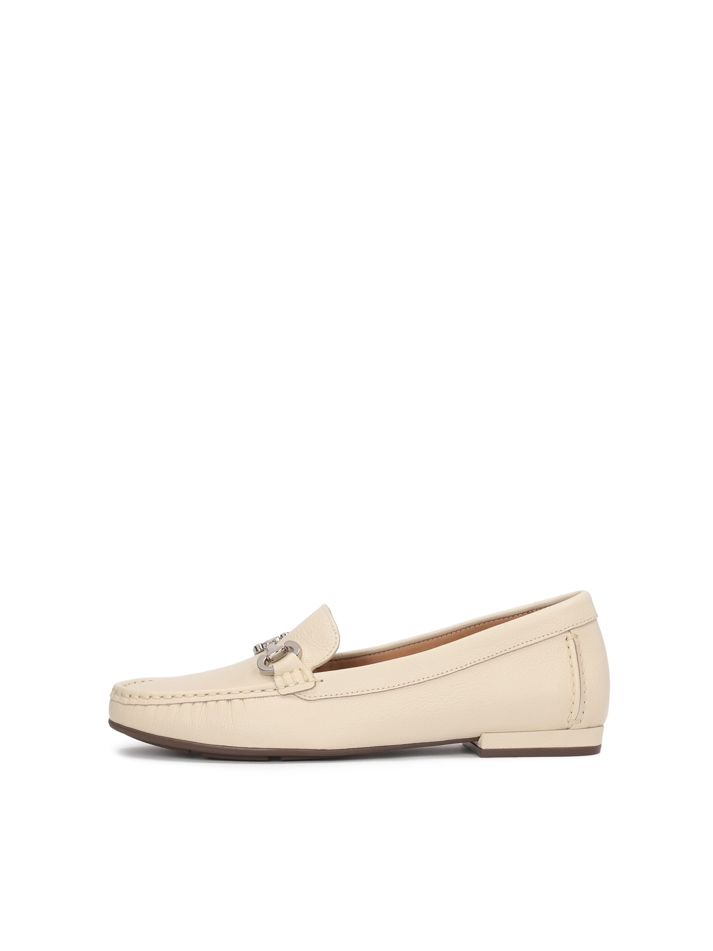 Kazar Moccasins in Beige: front