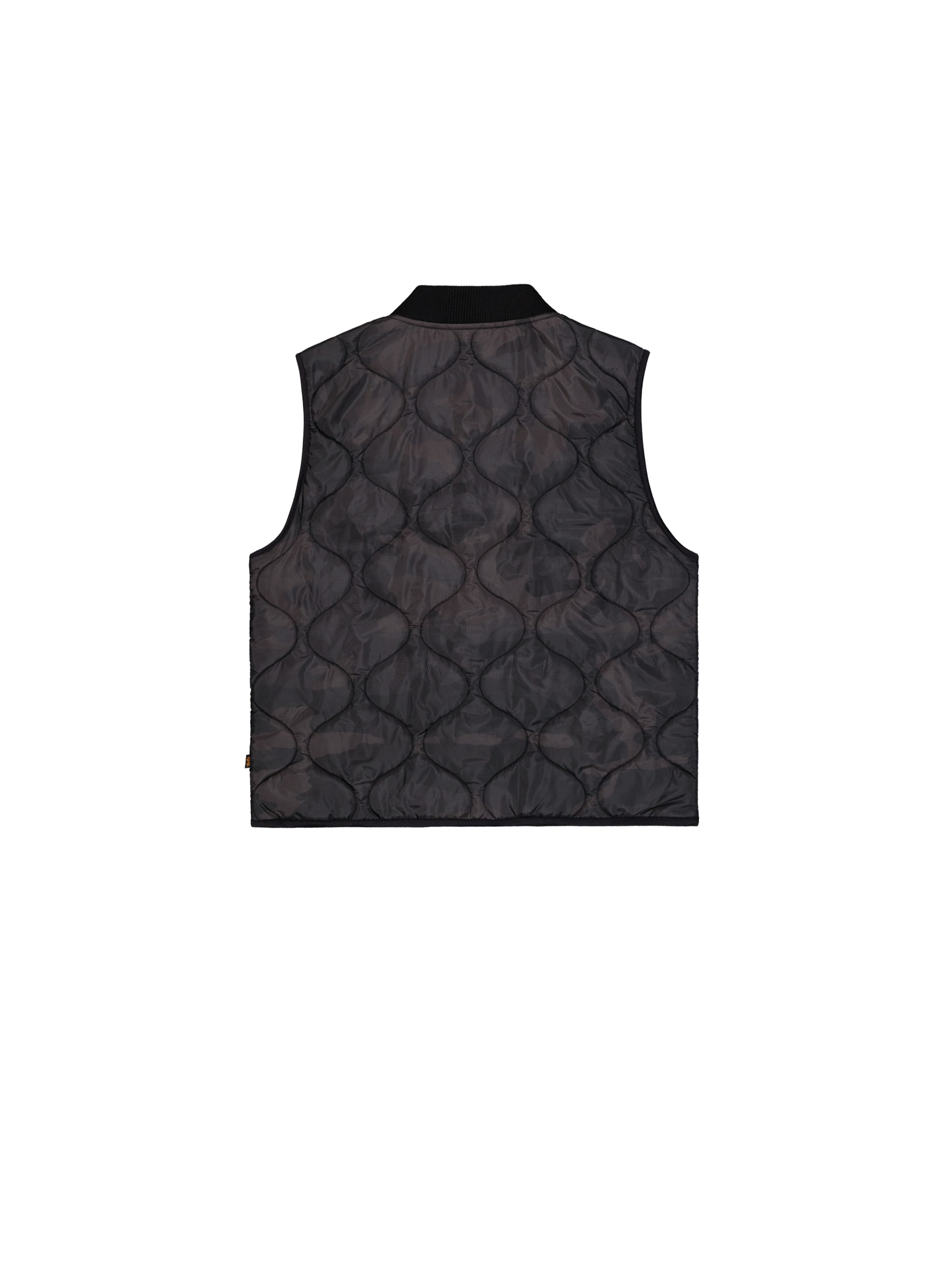 ALPHA INDUSTRIES Weste 'Q-1' in Schwarz: Rückseite
