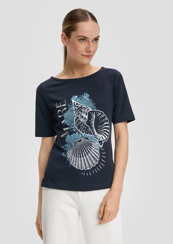 s.Oliver BLACK LABEL Shirt in Blauw: voorkant