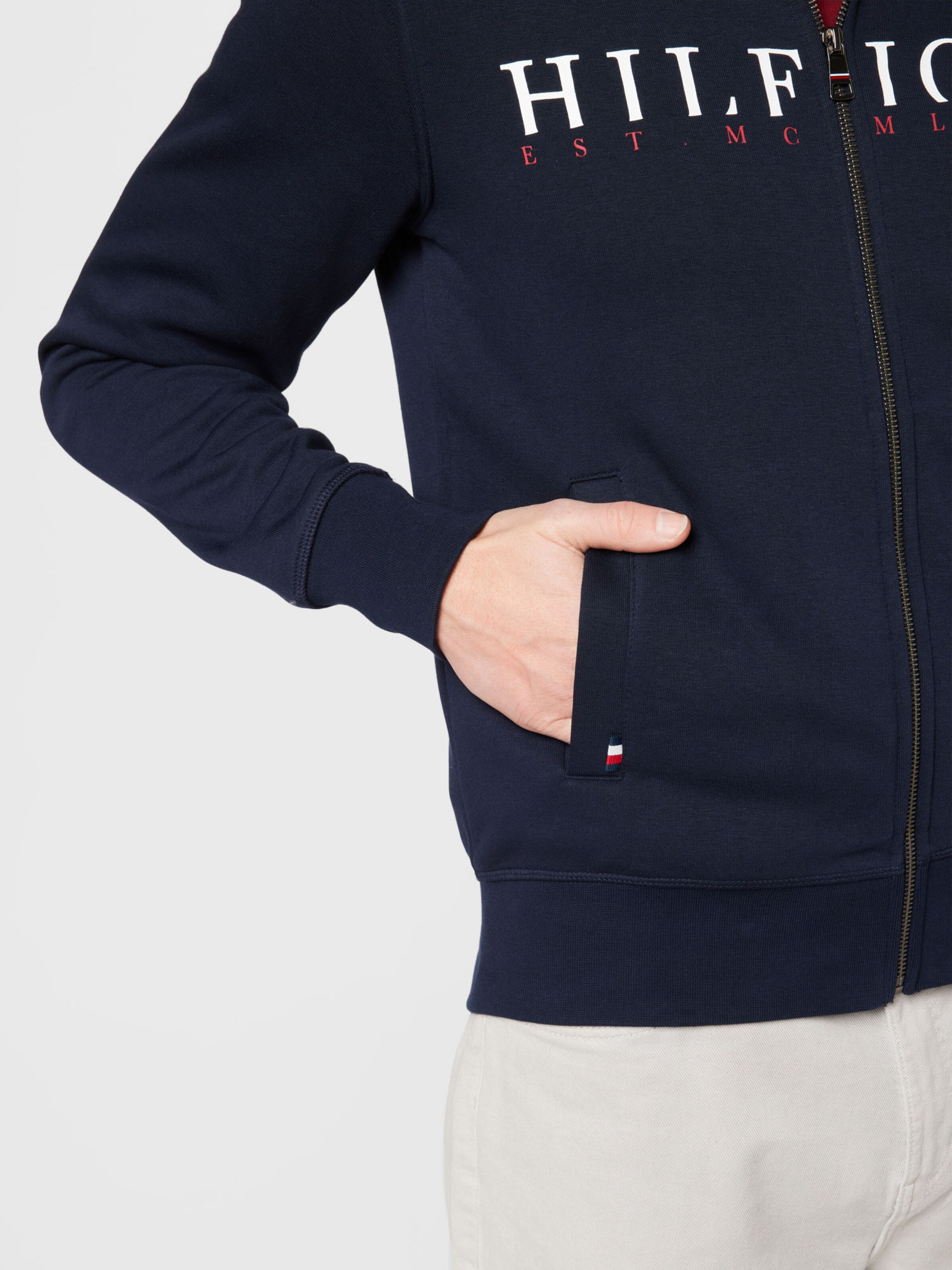 Männer Große Größen TOMMY HILFIGER Sweatjacke in Marine - VG55284 Männer Große Größen TOMMY HILFIGER Sweatjacke in Marine - VG55284