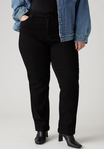 Levi's® Plus Regular Jeans in Schwarz: predná strana