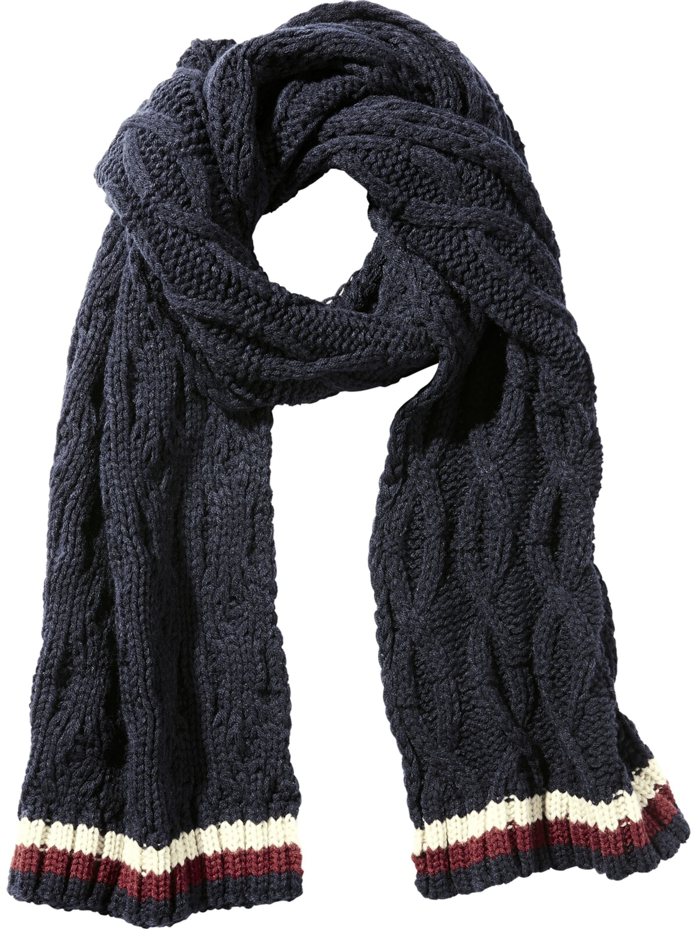 Jan Vanderstorm Strickschal in Blau: Vorderseite