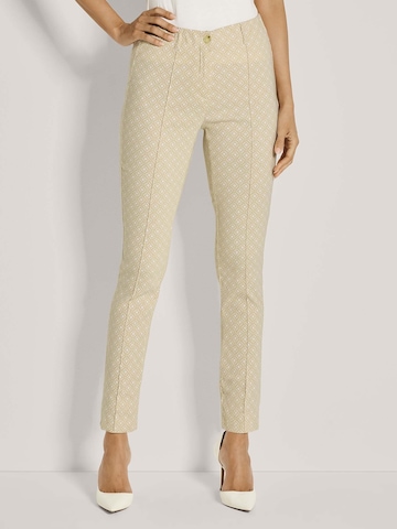 Skinny Pantalon MADELEINE en blanc : devant