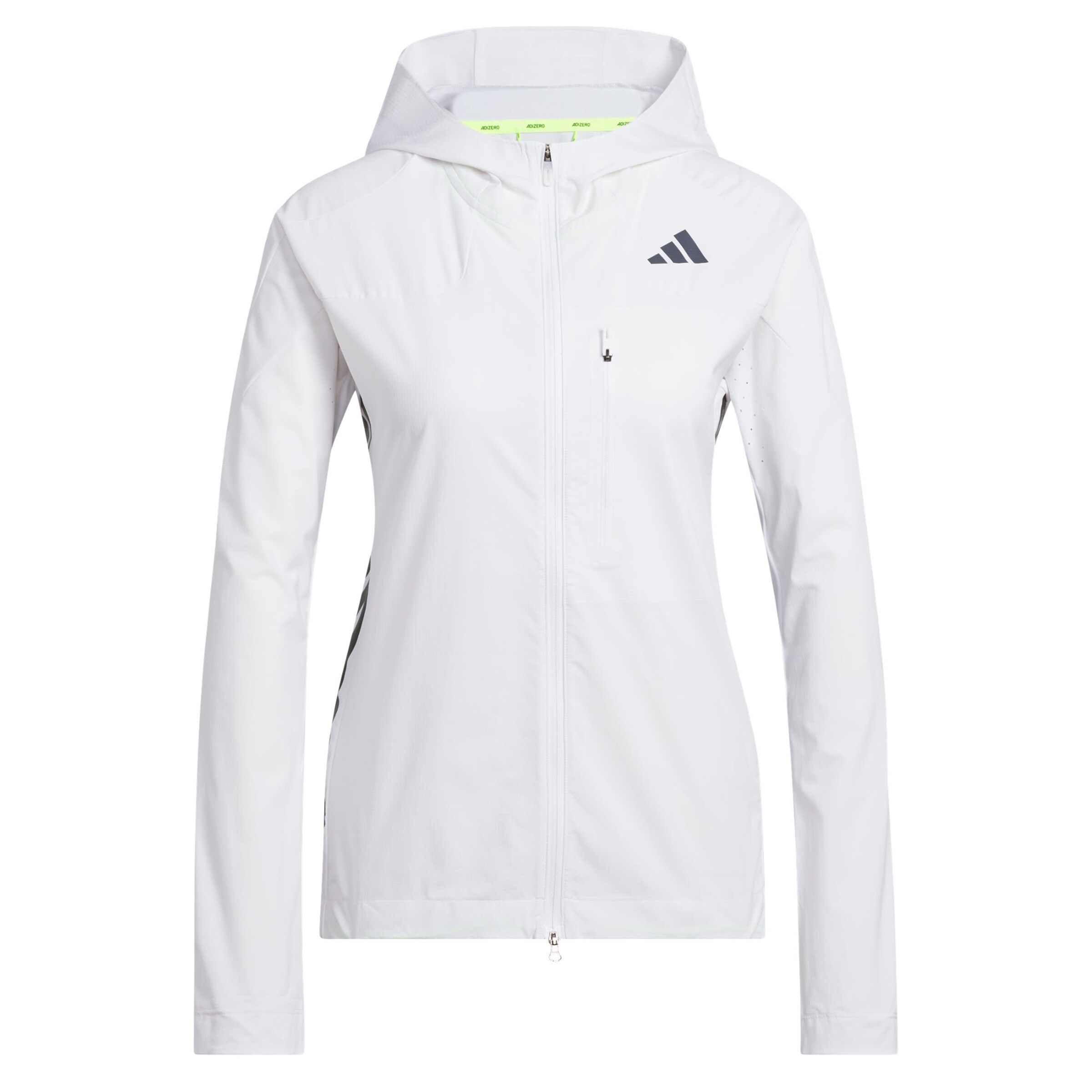 ADIDAS PERFORMANCE Sportjacke 'Adizero Running' in Weiß: Vorderseite