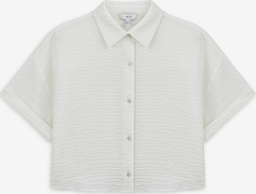 Chemisier Twist en blanc : devant