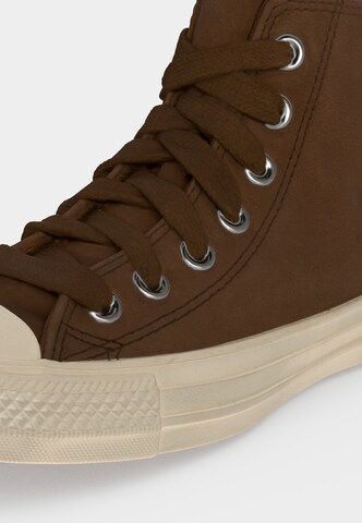 CONVERSE Korkeavartiset tennarit 'CTAS' värissä ruskea