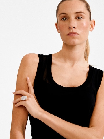 Pilgrim Pierścionek 'Ember' w kolorze srebrny: przód