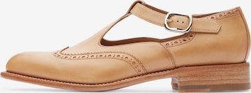 LOTTUSSE Classic Flats 'Cambridge' in Brown: front