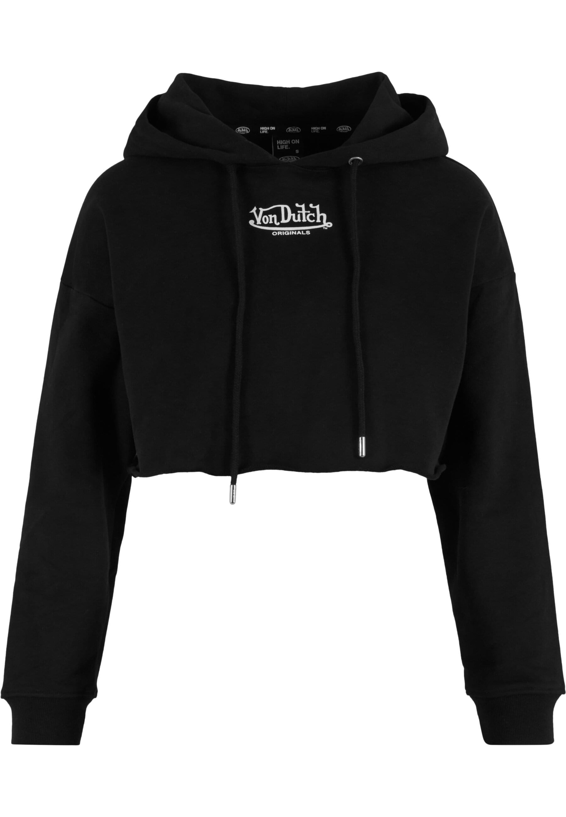 Felpa 'Munja' di Von Dutch Originals in nero: frontale