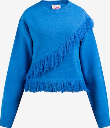 Pull-over IZIA en bleu : devant