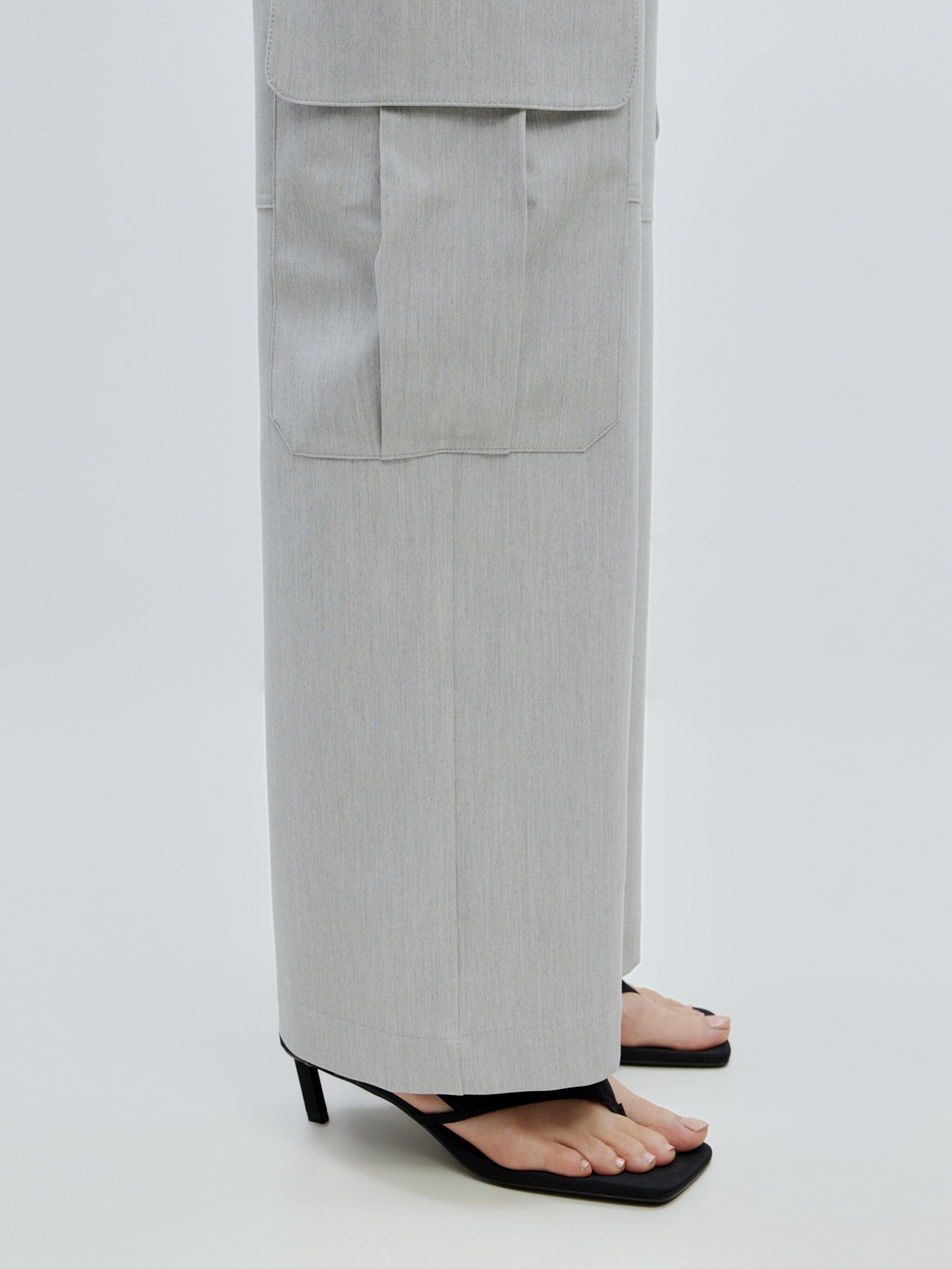 EDITED Producten Cargobroek 'Jill' Grijs
