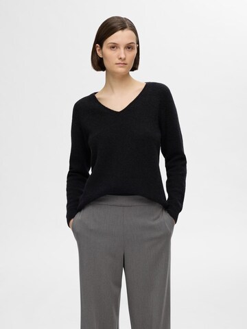 SELECTED FEMME - Jersey 'Lulu' en negro: frente