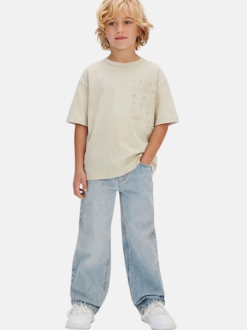 Calvin Klein Kids Футболка в Бежевый: спереди