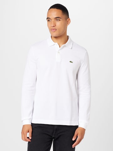 LACOSTE Regular Fit Poloshirt in Weiß: predná strana