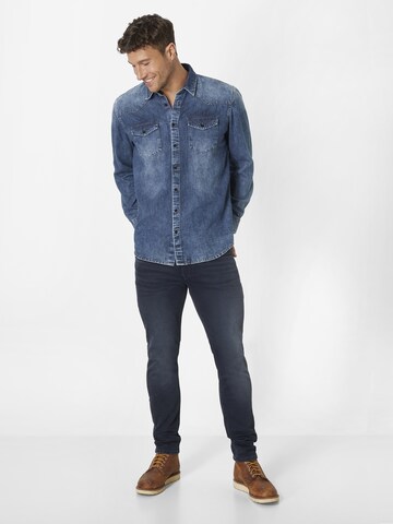 PADDOCKS Regular Fit Hemd in Blau