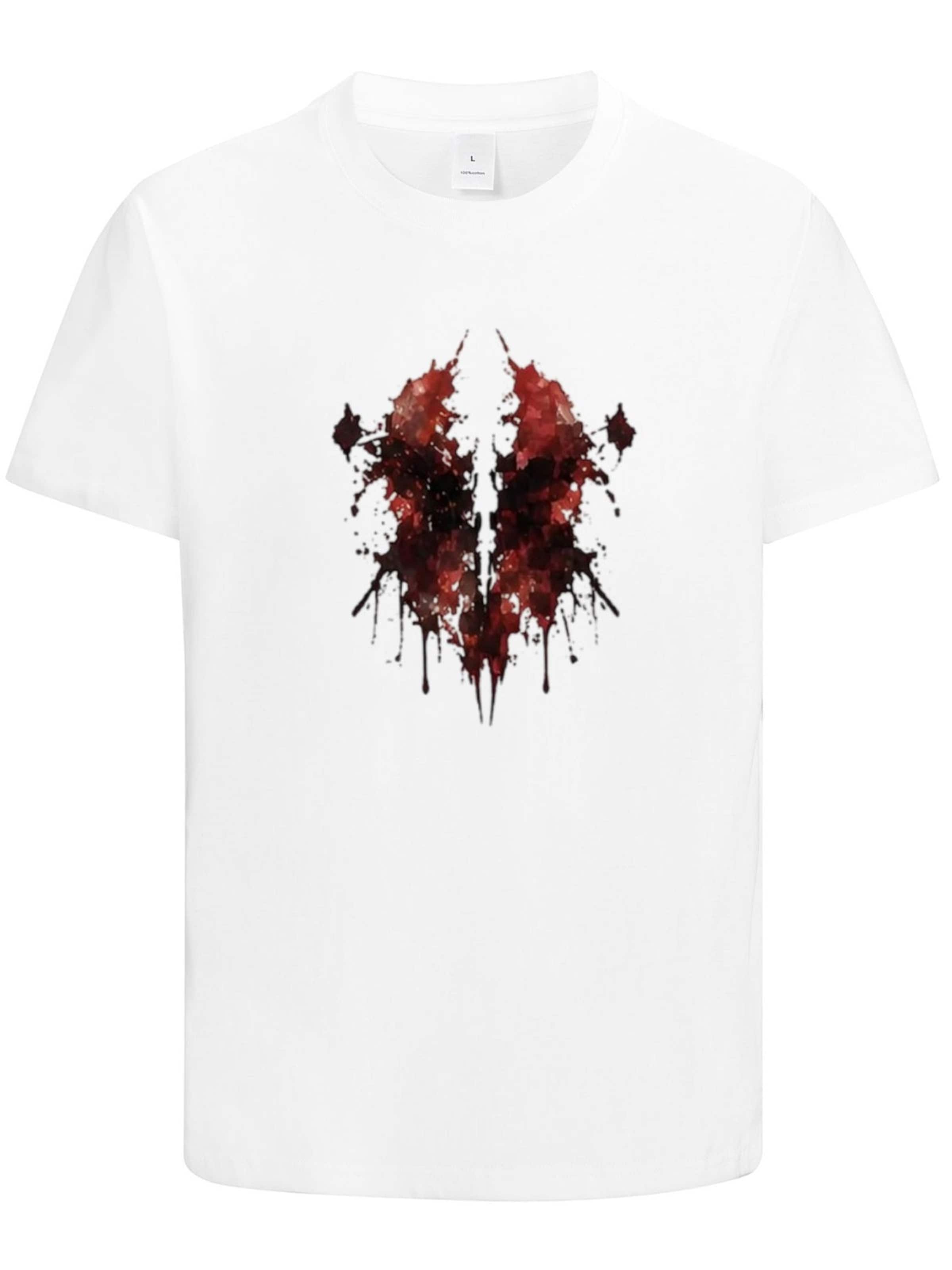HUSKSWARE Shirt 'Grafik'‌‌‌‌‌‌‌ in Weiß: Vorderseite