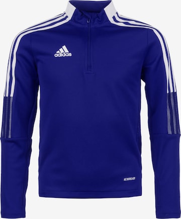 ADIDAS PERFORMANCE Sportsweatshirt 'Tiro' in Blau: Vorderseite