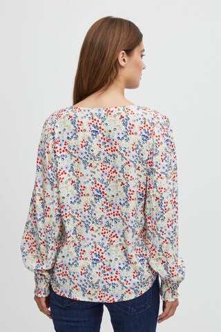 Fransa - Blusa 'Flowy' en blanco
