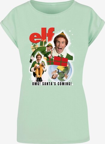 T-shirt 'Elf - Collage' ABSOLUTE CULT en vert : devant