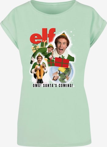 Maglietta 'Elf - Collage' di ABSOLUTE CULT in verde: frontale