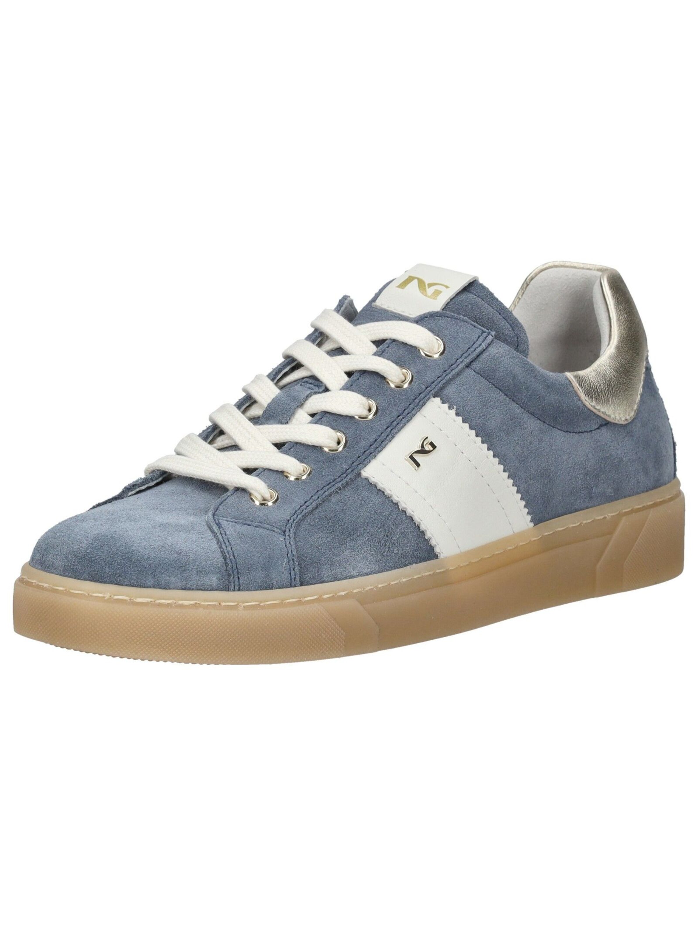 Nero Giardini Platform trainers in Blue: front
