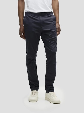 SANVT Regular Chino Pants 'The Smart Chino' in Blue: front