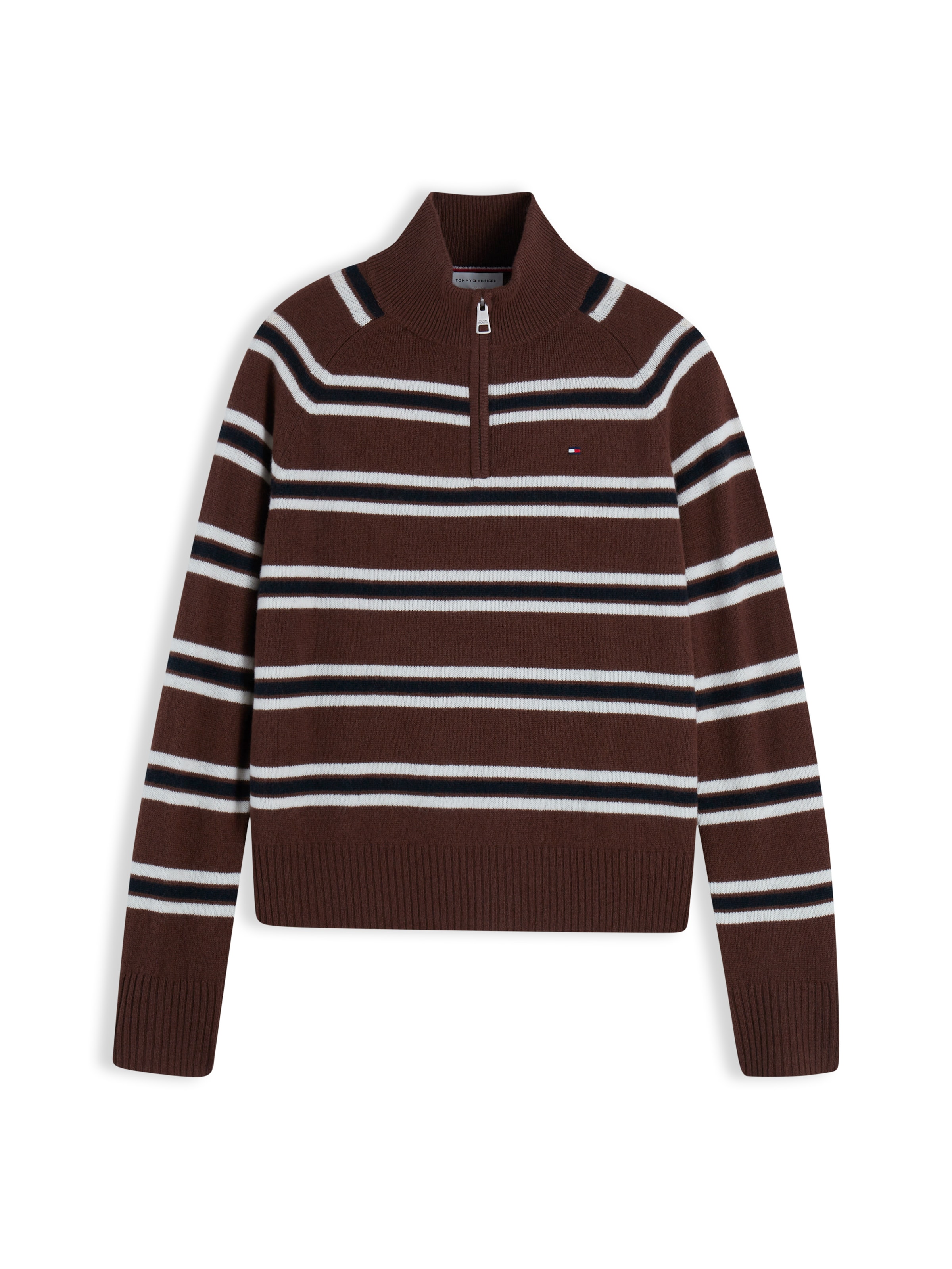 TOMMY HILFIGER Pullover in Braun: Vorderseite