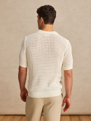 DAN FOX APPAREL Футболка 'Malik' в Белый