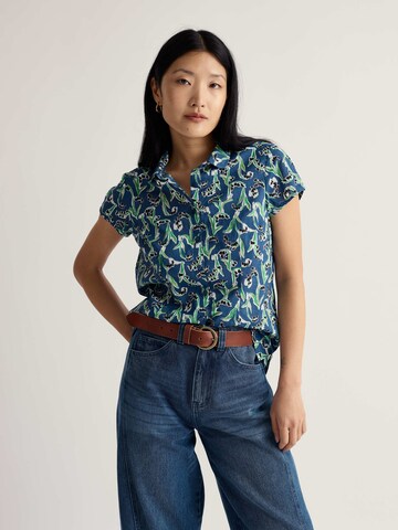 Chemisier 'Rushmaker' Seasalt Cornwall en bleu : devant