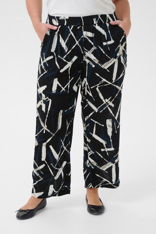 KAFFE CURVE Loosefit Broek 'Dala Ami' in Zwart: voorkant