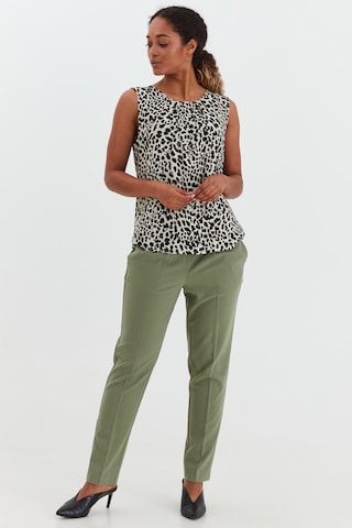 b.young Regular Pleat-Front Pants 'BYDANTA' in Green