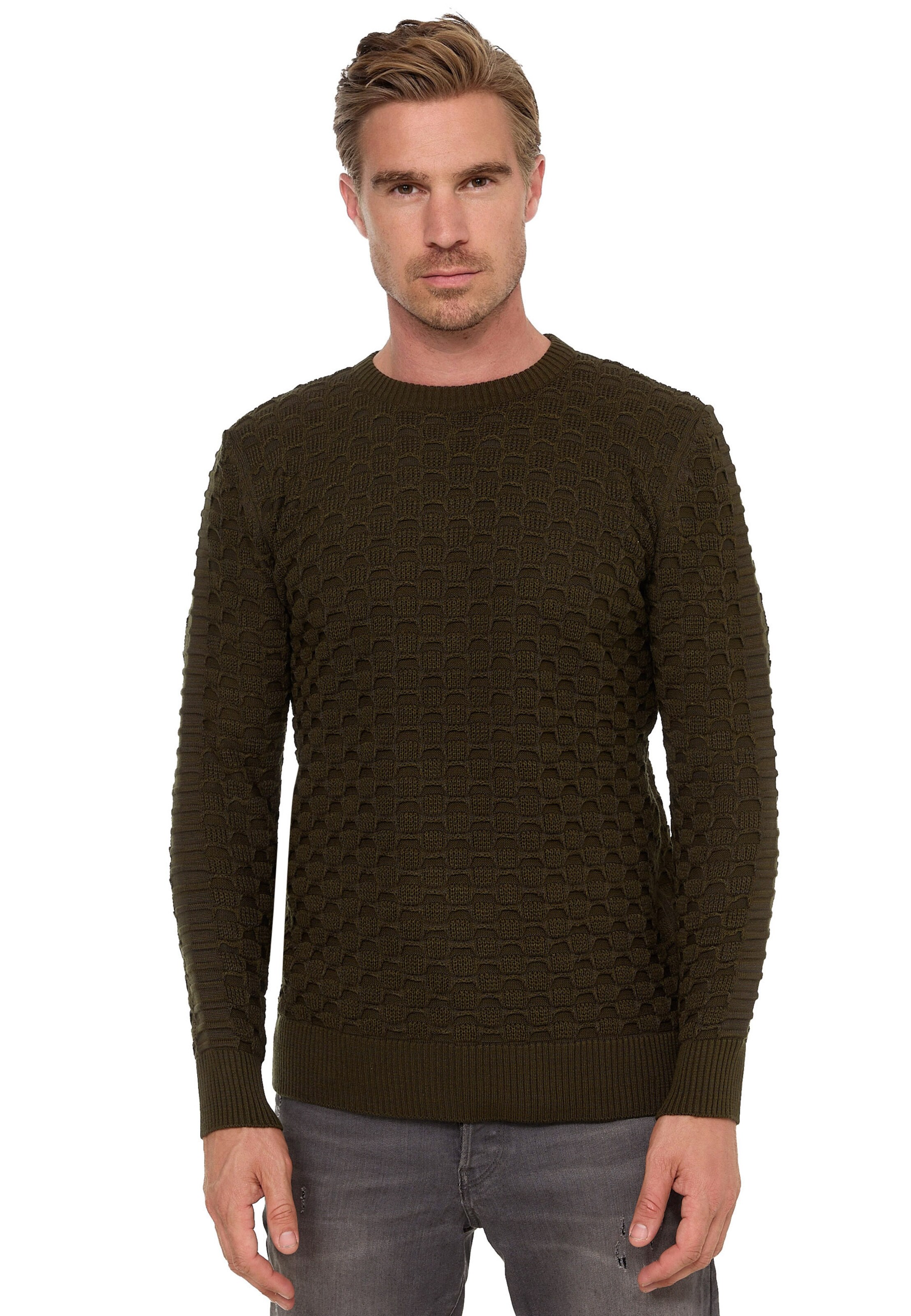 Rusty Neal Sweater in Brown: front