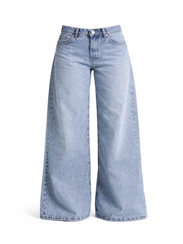 IT'S BASIC Wide leg Jeans 'ELEPHANT LEG LOW RISE JEANS' in Blauw: voorkant