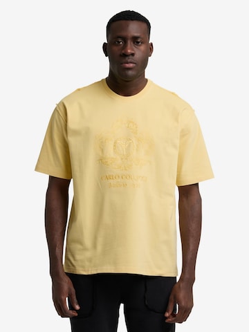 T-Shirt 'De Bortoli' Carlo Colucci en jaune : devant
