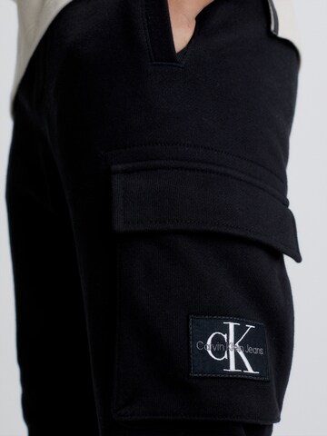 Calvin Klein Jeans Tapered Broek in Zwart