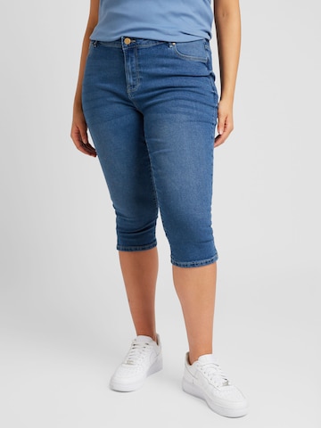Vero Moda Curve Slimfit Jeans 'JUNE' i blå: forside