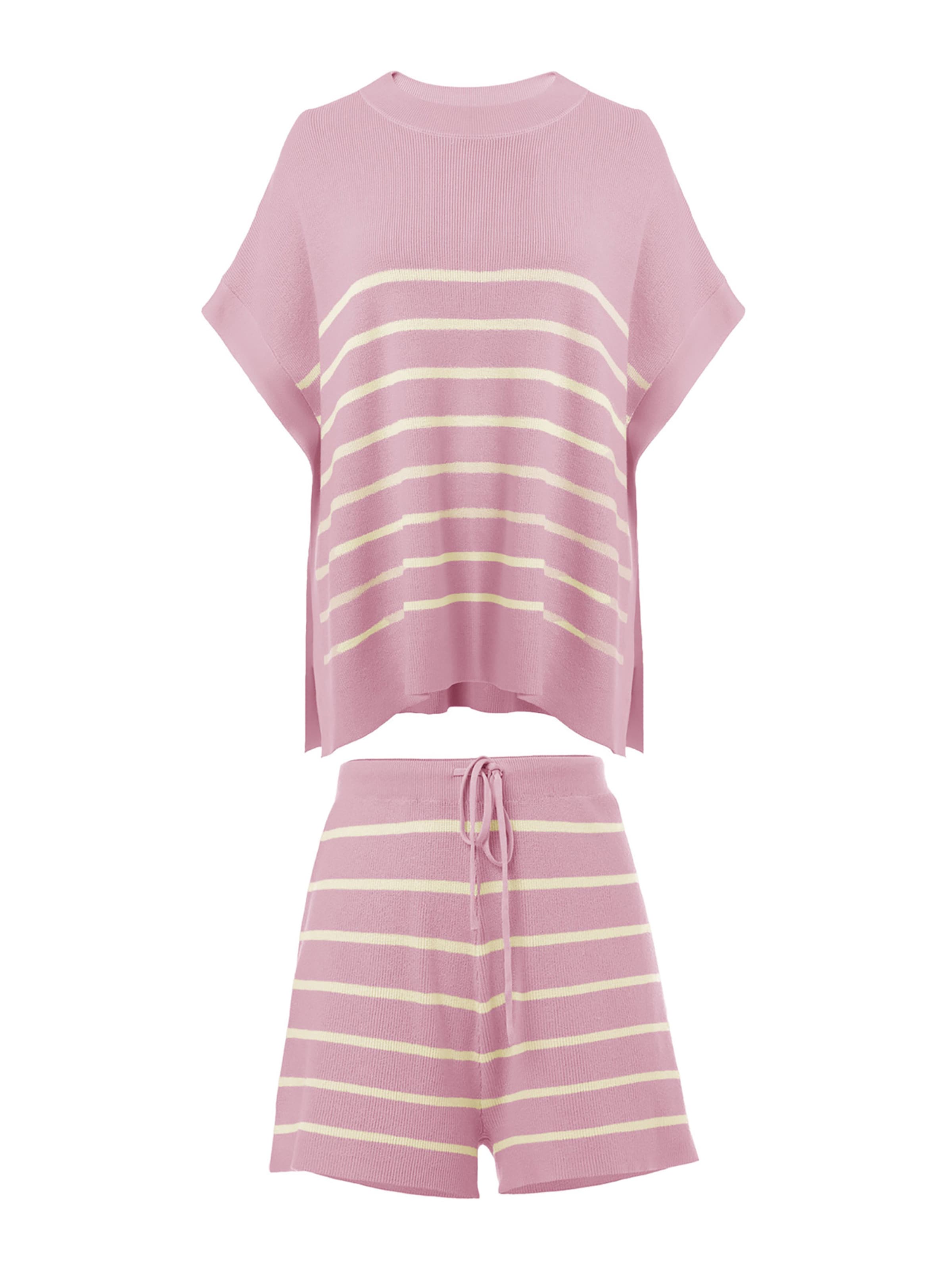 Imily Bela Pükskostüüm, värv roosa: eest vaates