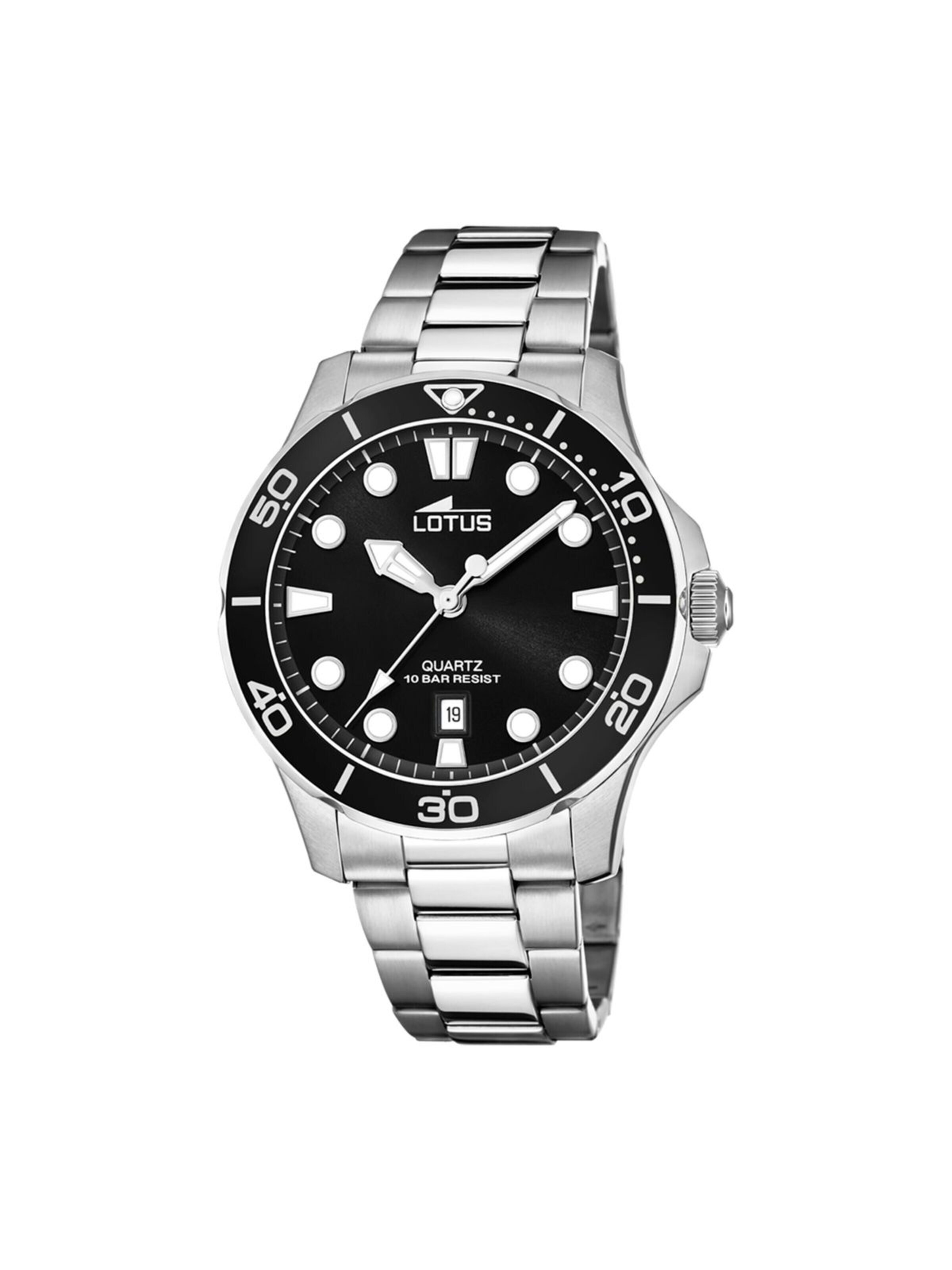 Lotus Analoog horloge 'Excellent' in Zwart: voorkant