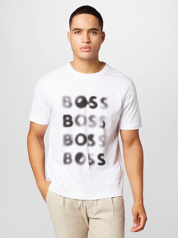 T-Shirt 'Teetrury' BOSS Orange en blanc : devant