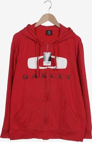 OAKLEY Sweatshirt & Zip-Up Hoodie in L in Red: front