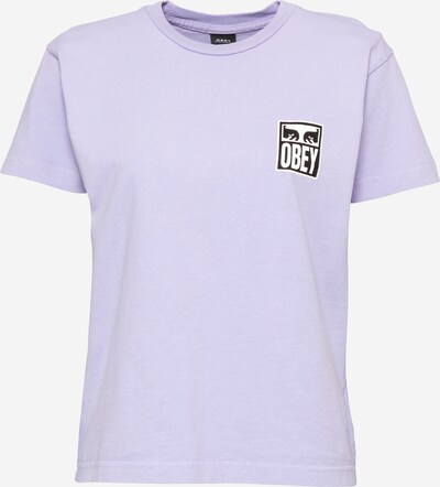 Tricou 'EYES' Obey pe mov lavandă / negru / alb, Vizualizare produs