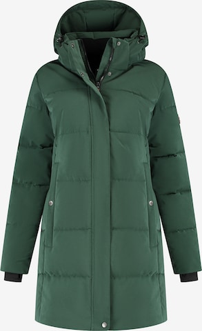 Travelin Vinterfrakke 'Rissne' i grøn: forside