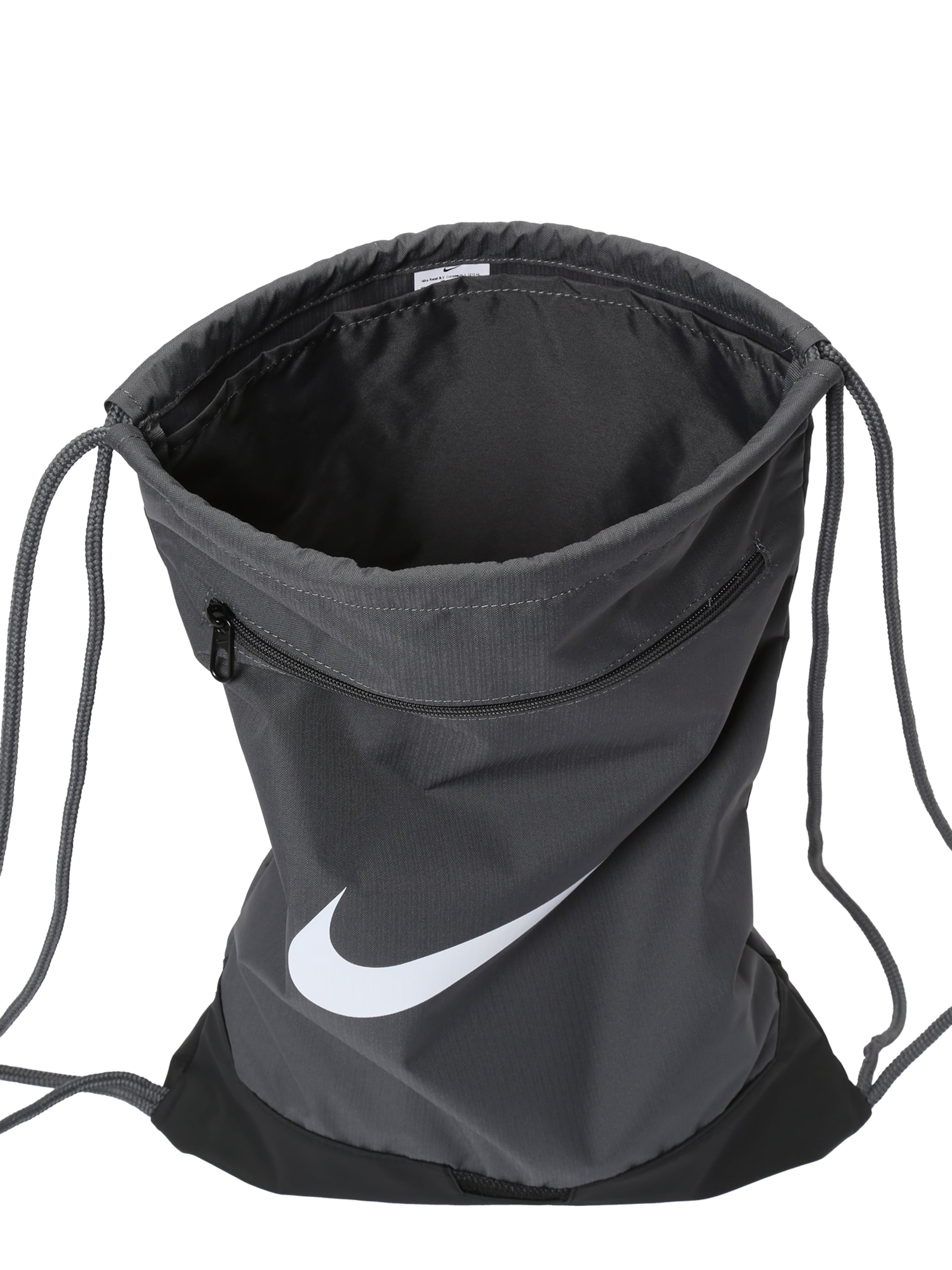 NIKE - Saco de ginásio desportivo 'Brasilia' em cinzento