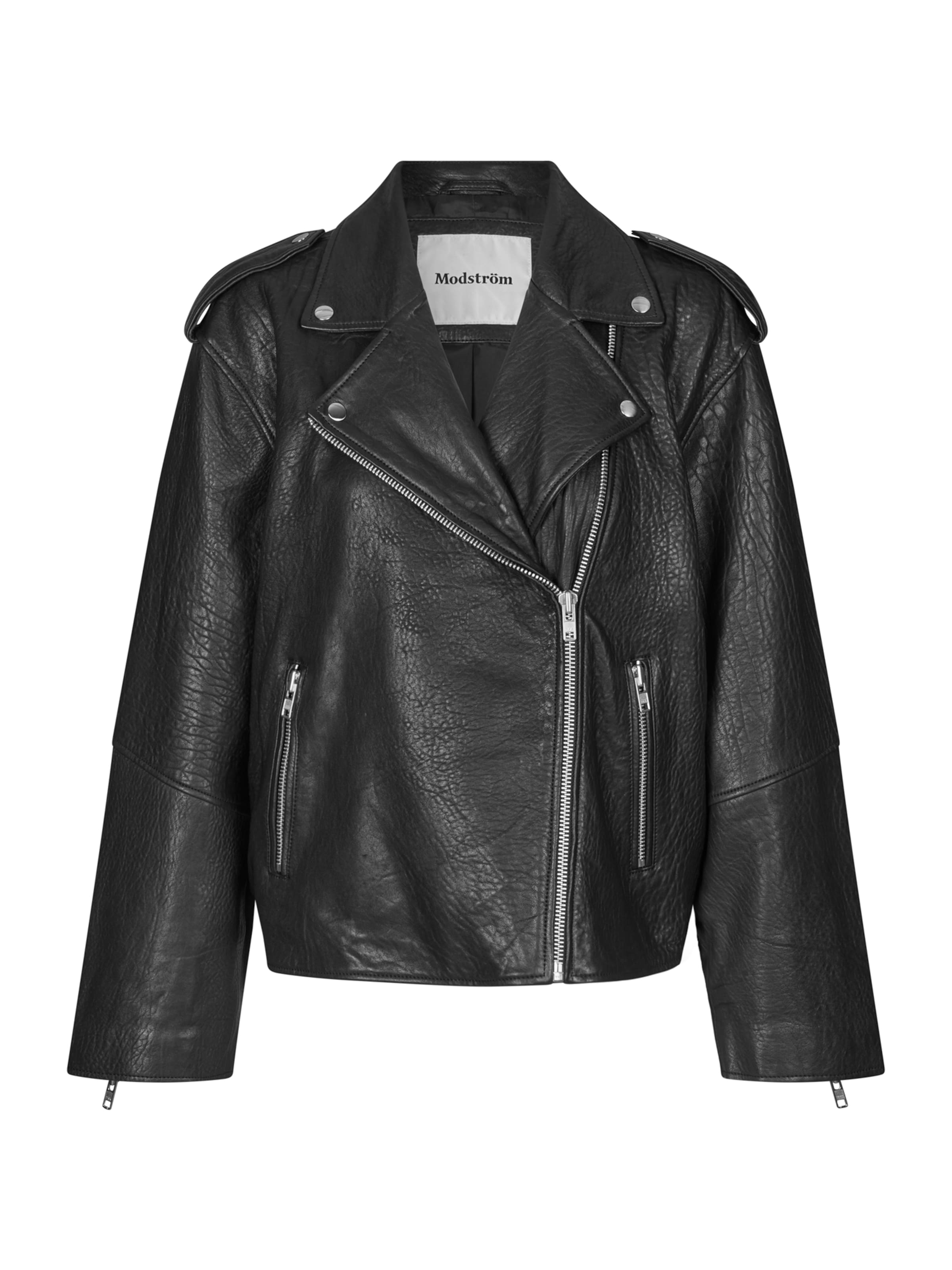 modström Between-Season Jacket 'Hulla' in Black: front