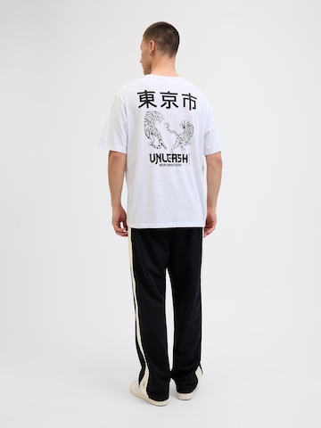 Tricou 'JJMIKO' de la JACK & JONES pe alb: față