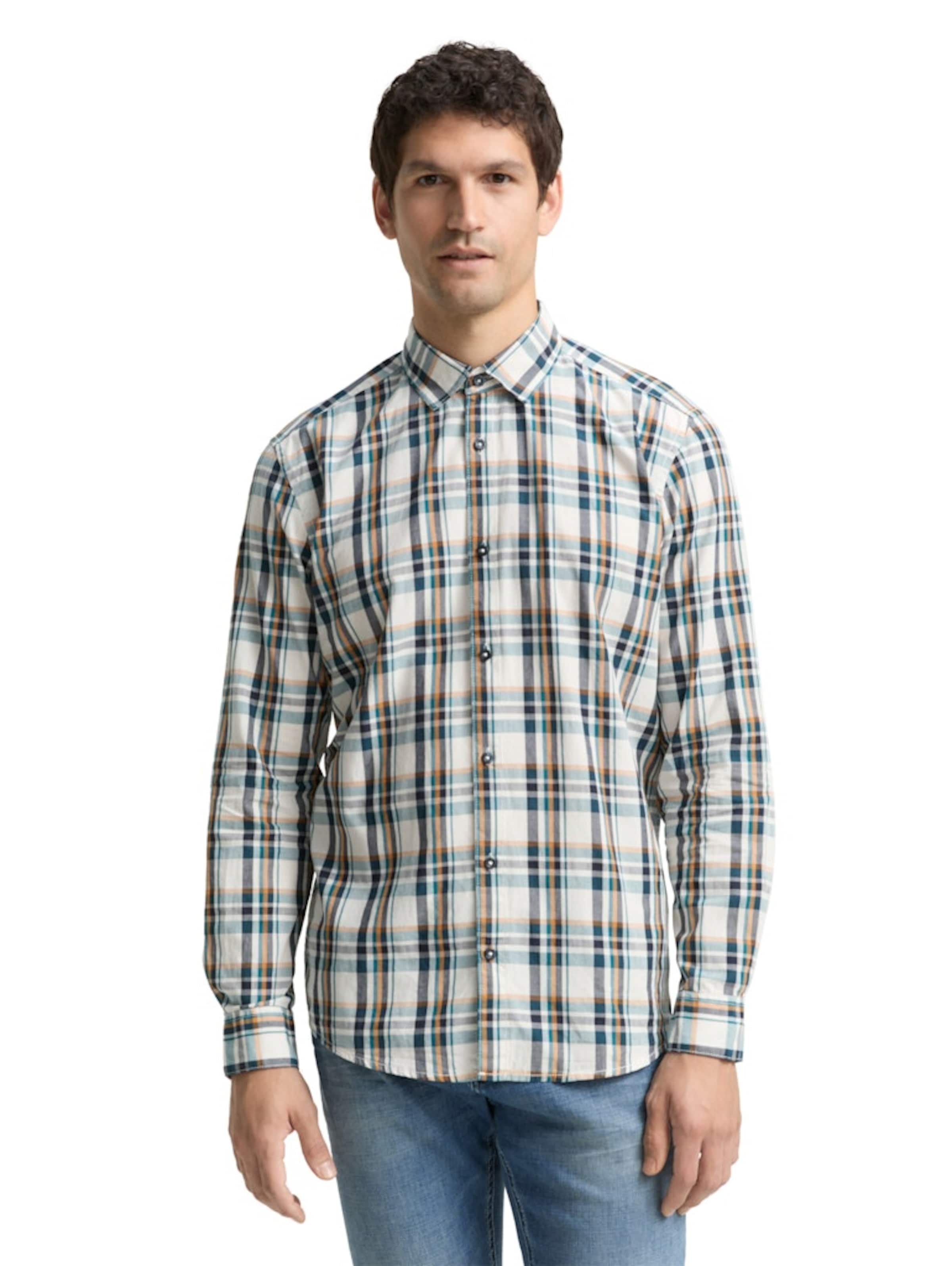 TOM TAILOR Regular fit Button Up Shirt in Mixed colors: front