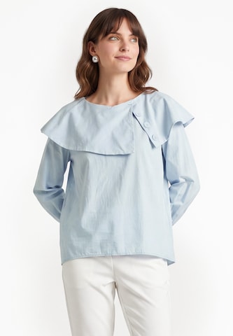Usha - Blusa en verde: frente