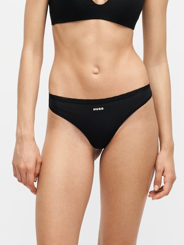 HUGO Стринги 'TRIPLET MICRO THONG' в Черный: спереди