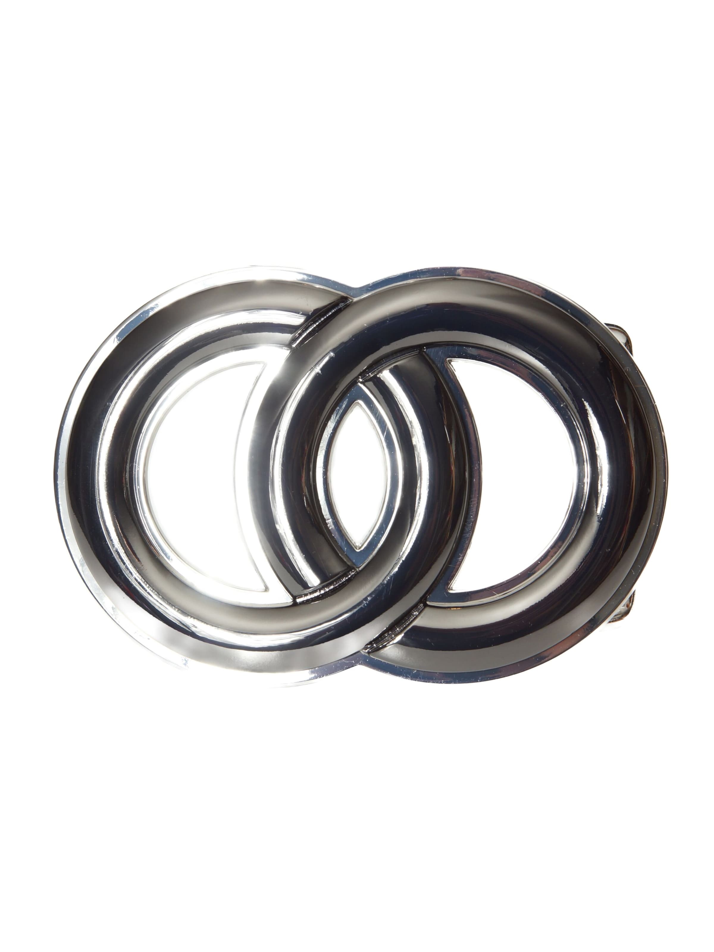 BA98 Gürtelschließe in Silber: Vorderseite